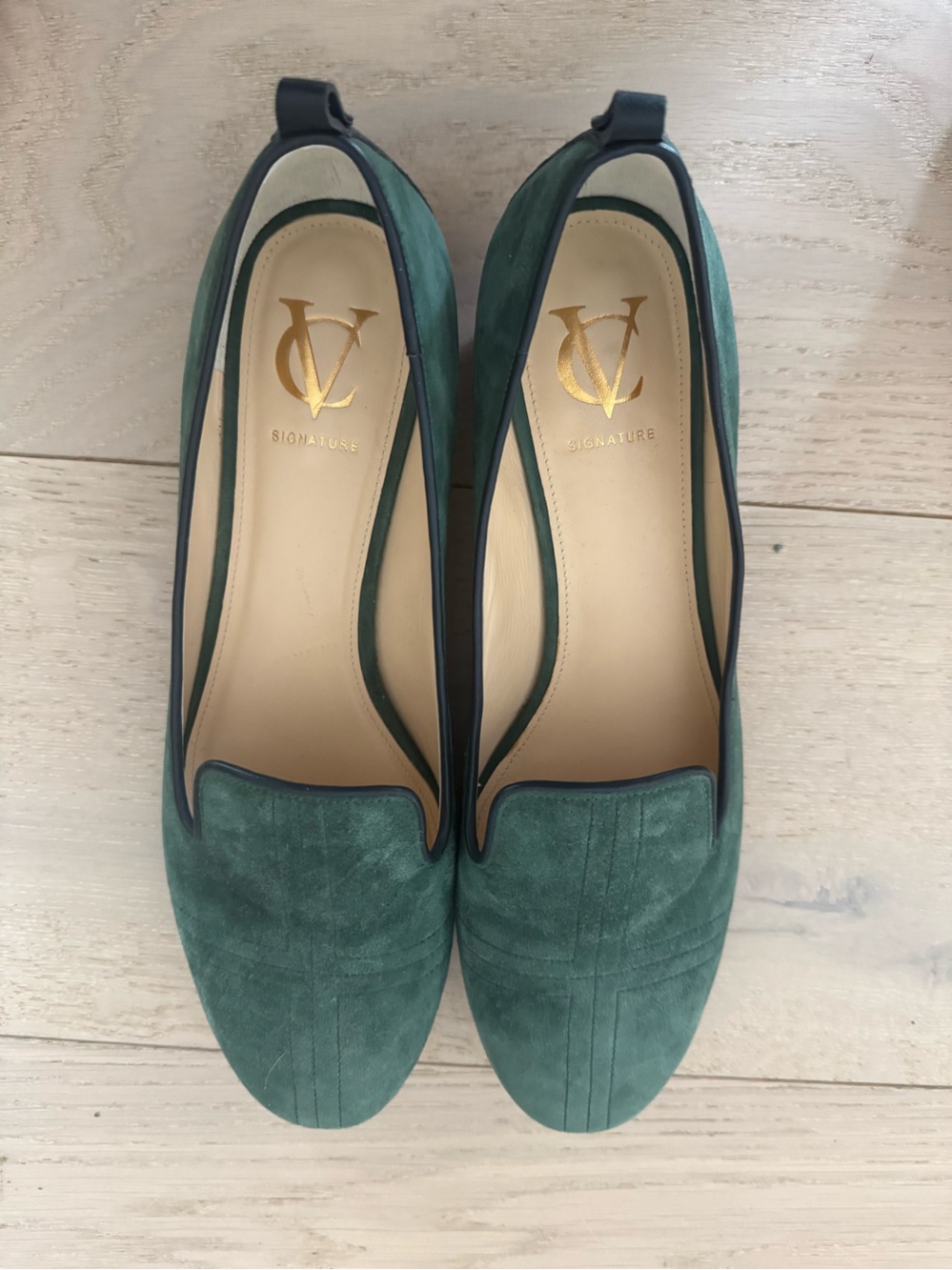 Signature Teal Suede Women's Loafers